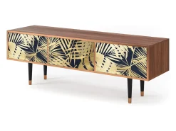 Móvel De Tv* Mueble de TV - 170х59х48 cm - T4 - Jungle Vibes, Nogueira Castanho