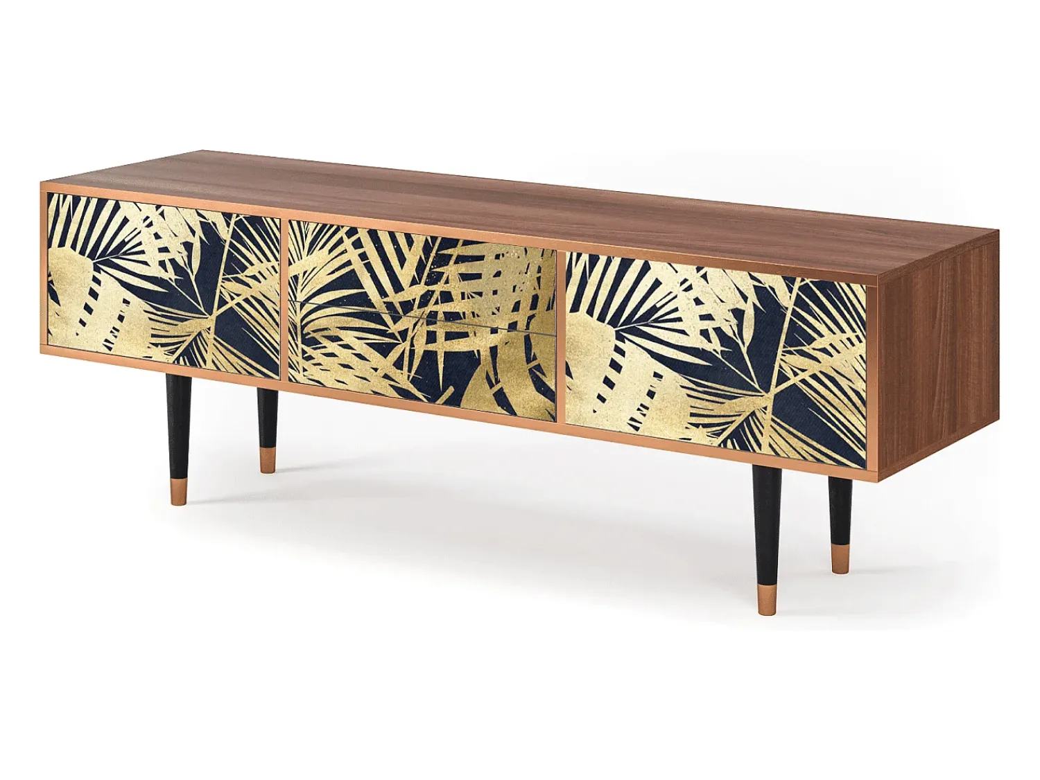 Móvel De Tv* Mueble de TV - 170х59х48 cm - T4 - Jungle Vibes, Nogueira Castanho