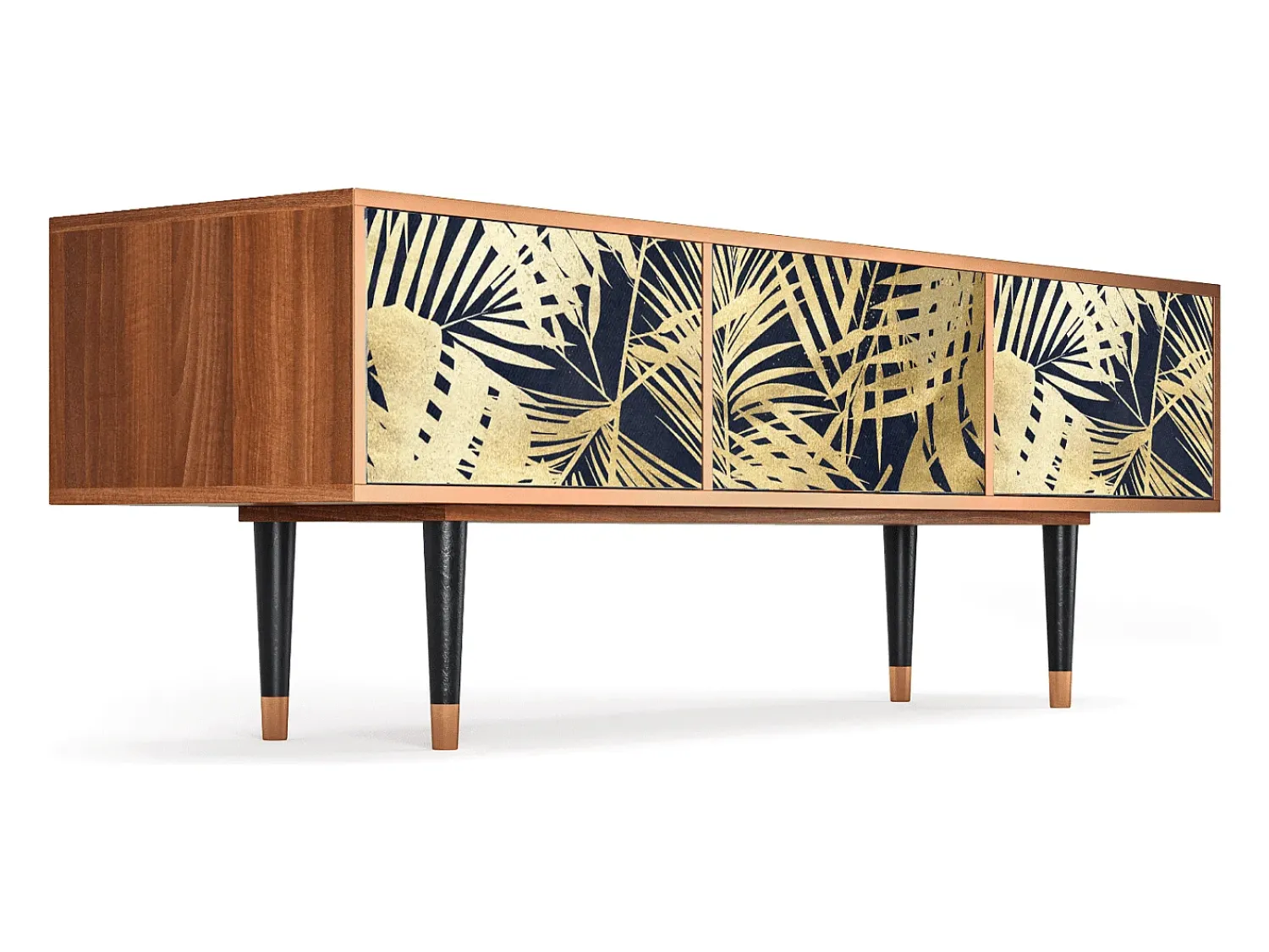 Móvel De Tv* Mueble de TV - 170х59х48 cm - T4 - Jungle Vibes, Nogueira Castanho