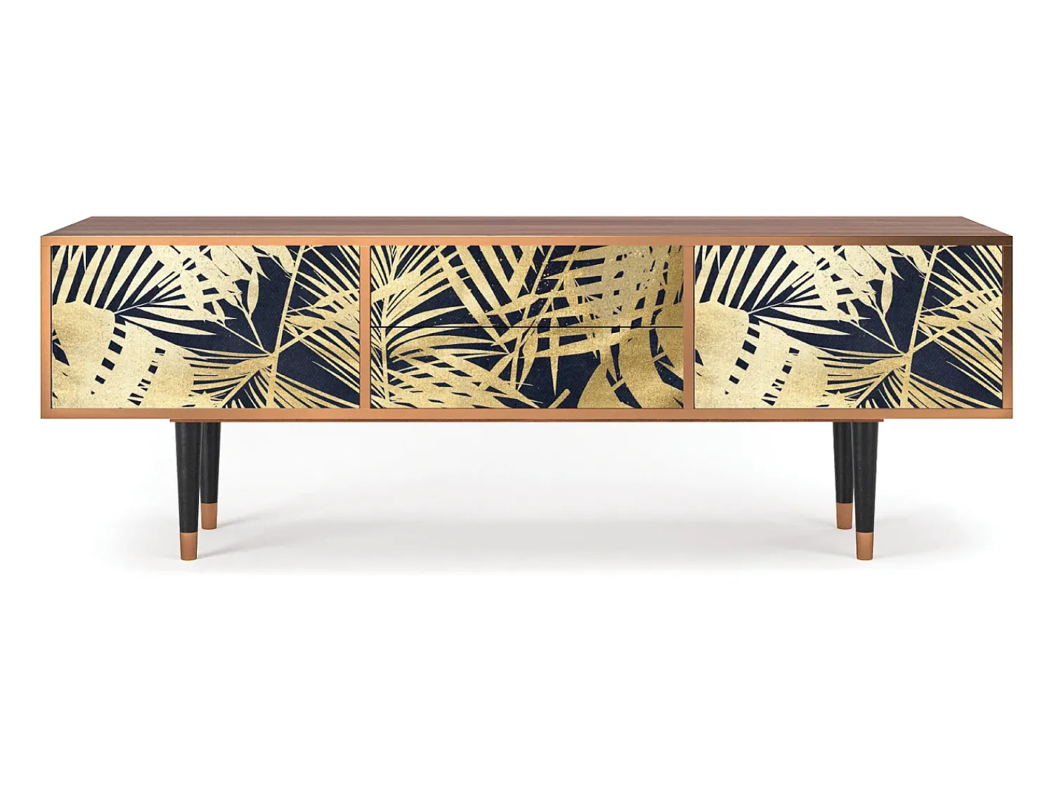 Móvel De Tv* Mueble de TV - 170х59х48 cm - T4 - Jungle Vibes, Nogueira Castanho