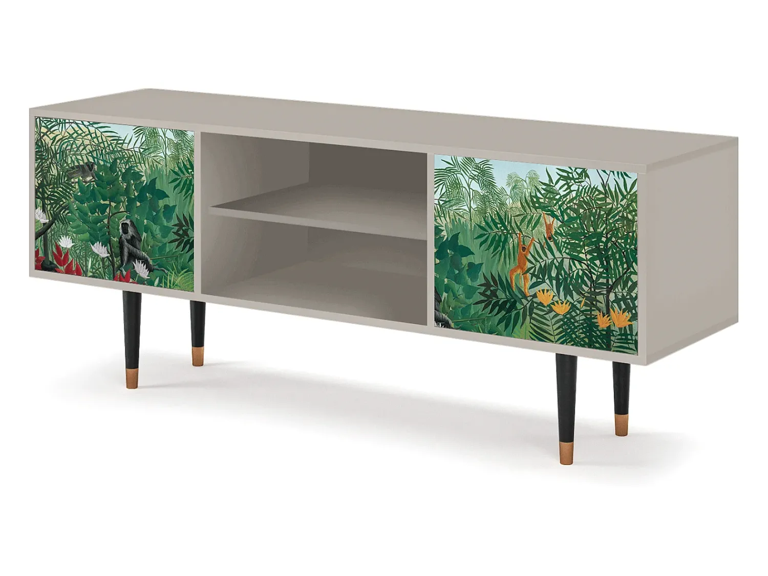 Móvel De Tv| Mueble de TV - 170х69х48 cm - T2 - Jungles in Paris, Areia Bege