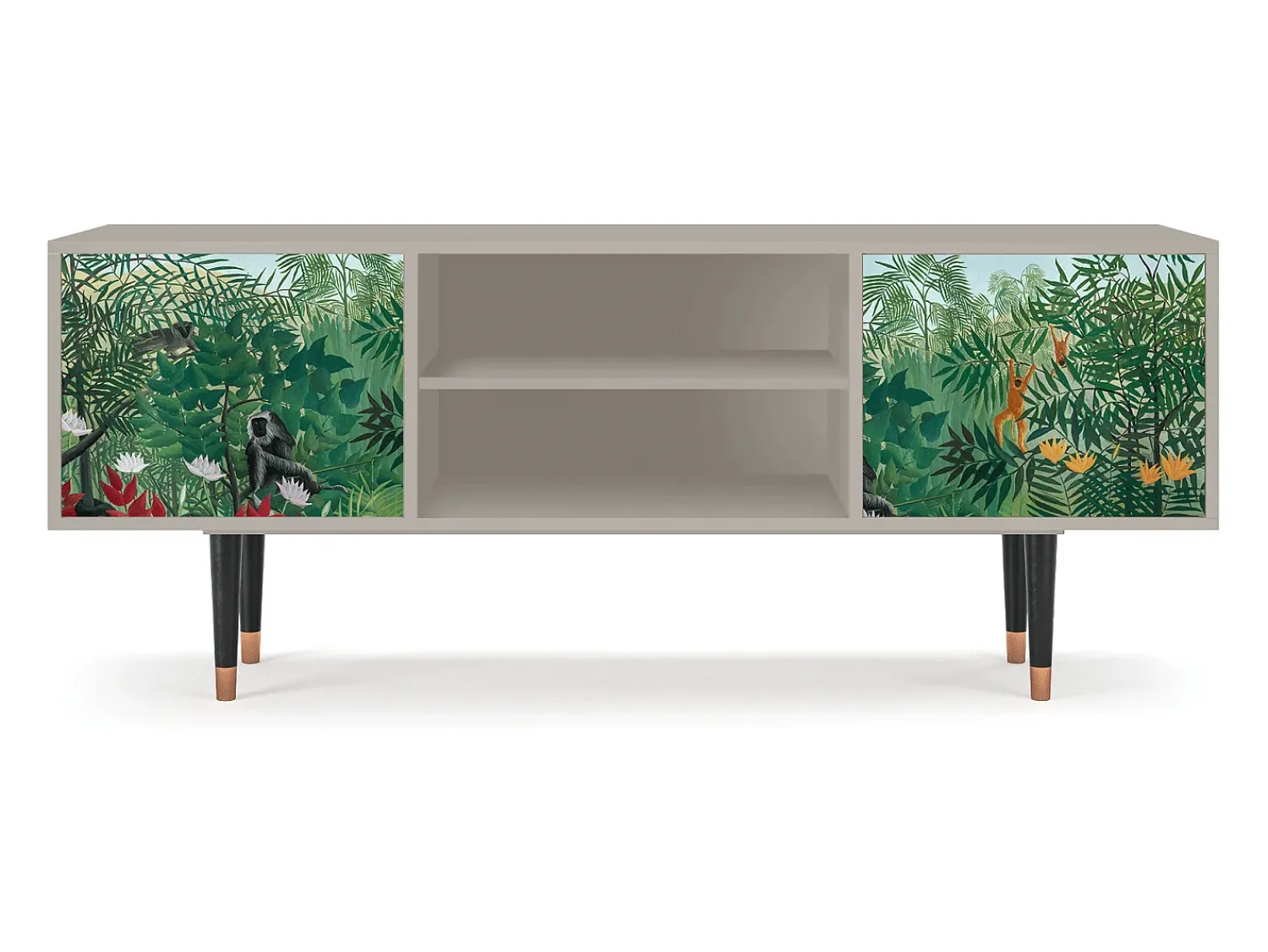 Móvel De Tv| Mueble de TV - 170х69х48 cm - T2 - Jungles in Paris, Areia Bege