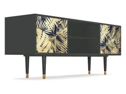 Hot Mueble de TV - 170х69х48 cm - T2 - Jungle Vibes, Antracite Cinza antracite