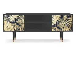 Hot Mueble de TV - 170х69х48 cm - T2 - Jungle Vibes, Antracite Cinza antracite
