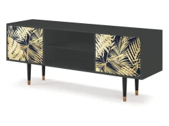 Hot Mueble de TV - 170х69х48 cm - T2 - Jungle Vibes, Antracite Cinza antracite