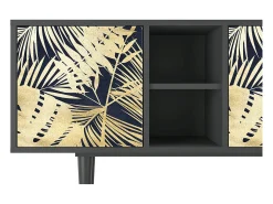 Clearance Mueble de TV - 150х69х41 cm - T5 - Jungle Vibes, Antracite Cinza antracite