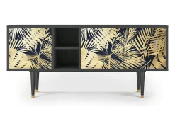 Clearance Mueble de TV - 150х69х41 cm - T5 - Jungle Vibes, Antracite Cinza antracite