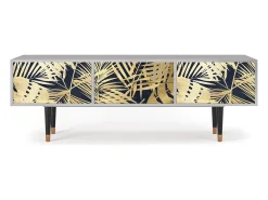 Móvel De Tv* Mueble de TV - 170х59х48 cm - T4 - Jungle Vibes, Cinza Cinzento