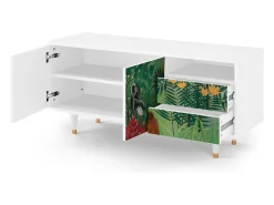 Outlet Mueble de TV - 125х56х41 cm - T7 - Jungles in Paris, Branco Bege