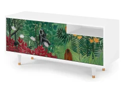 Outlet Mueble de TV - 125х56х41 cm - T7 - Jungles in Paris, Branco Bege