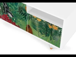 Outlet Mueble de TV - 125х56х41 cm - T7 - Jungles in Paris, Branco Bege