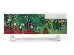 Outlet Mueble de TV - 125х56х41 cm - T7 - Jungles in Paris, Branco Bege
