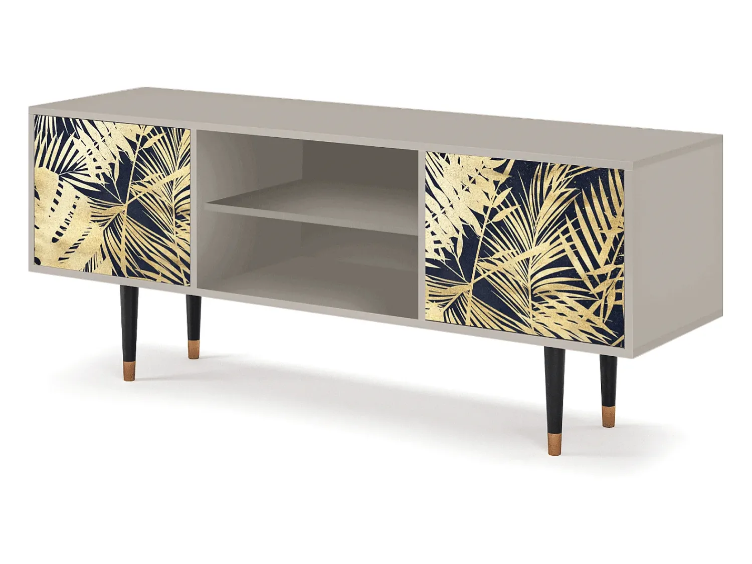 Móvel De Tv* Mueble de TV - 170х69х48 cm - T2 - Jungle Vibes, Areia Bege