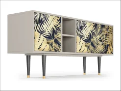 Móvel De Tv* Mueble de TV - 150х69х41 cm - T5 - Jungle Vibes, Areia Bege