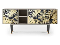 Móvel De Tv* Mueble de TV - 150х69х41 cm - T5 - Jungle Vibes, Areia Bege