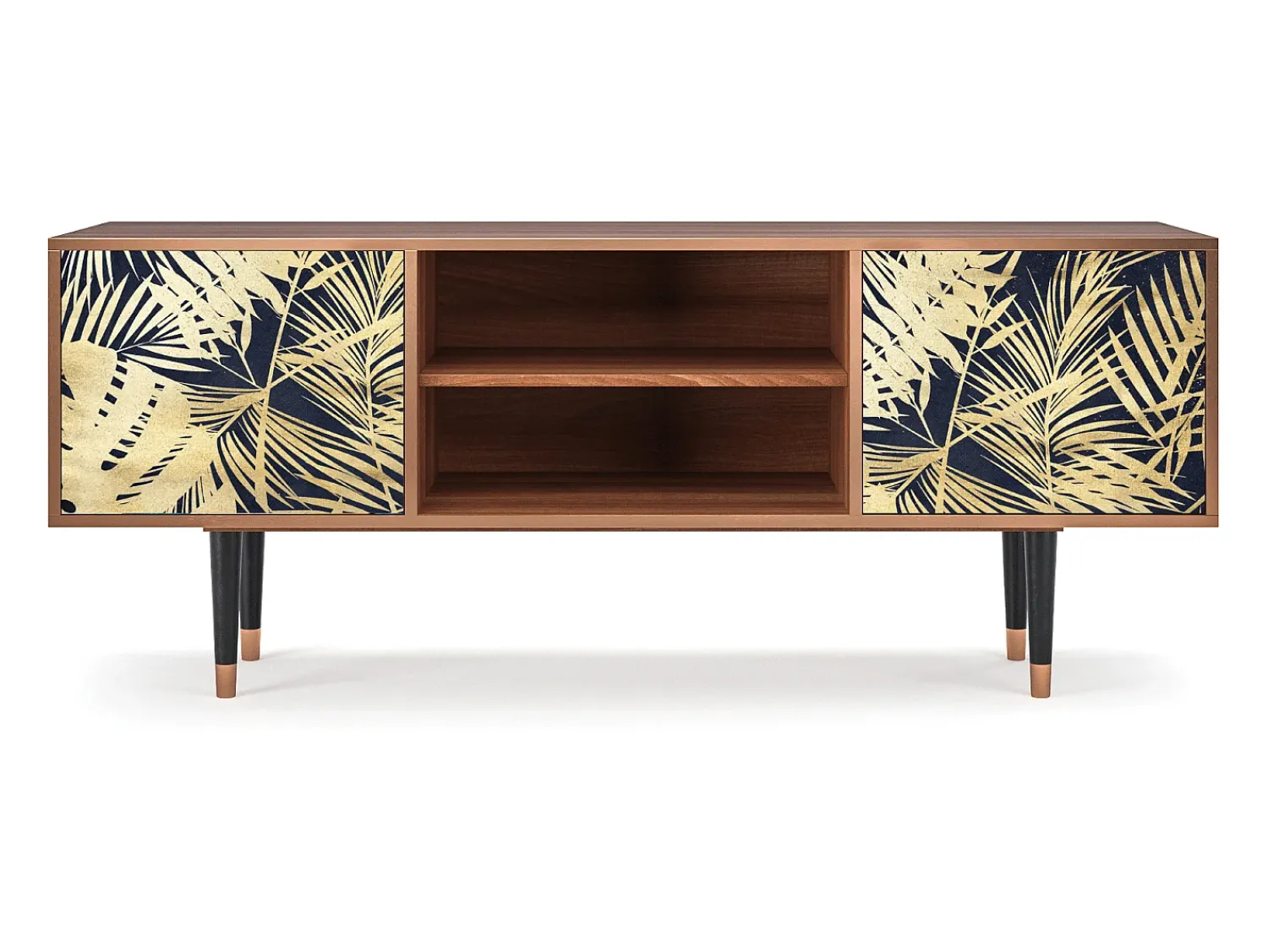 Móvel De Tv* Mueble de TV - 170х69х48 cm - T2 - Jungle Vibes, Nogueira Castanho