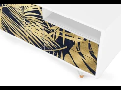 New Mueble de TV - 125х56х41 cm - T7 - Jungle Vibes, Branco Bege