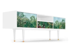 Best Mueble de TV - 170х59х41 cm - T6 - Jungles in Paris, Branco Bege