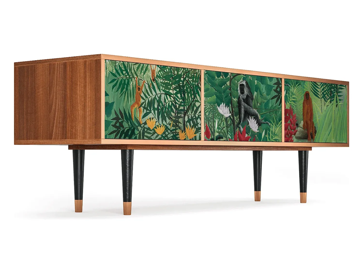 Mueble de TV - 170х59х48 cm - T4 - Jungles in Paris, Nogueira Castanho