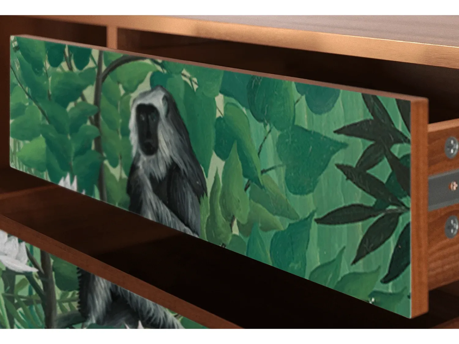 Mueble de TV - 170х59х48 cm - T4 - Jungles in Paris, Nogueira Castanho