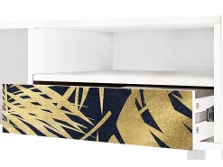 Mueble de TV - 115х59х48 cm - T3 - Jungle Vibes, Branco^ Móvel De Tv
