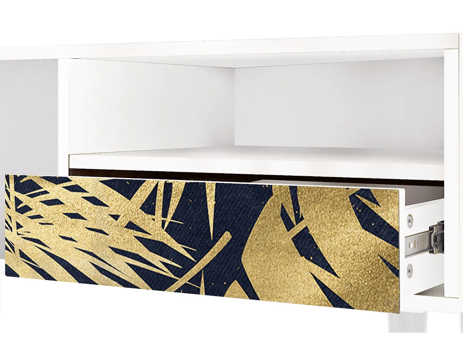 Mueble de TV - 115х59х48 cm - T3 - Jungle Vibes, Branco^ Móvel De Tv