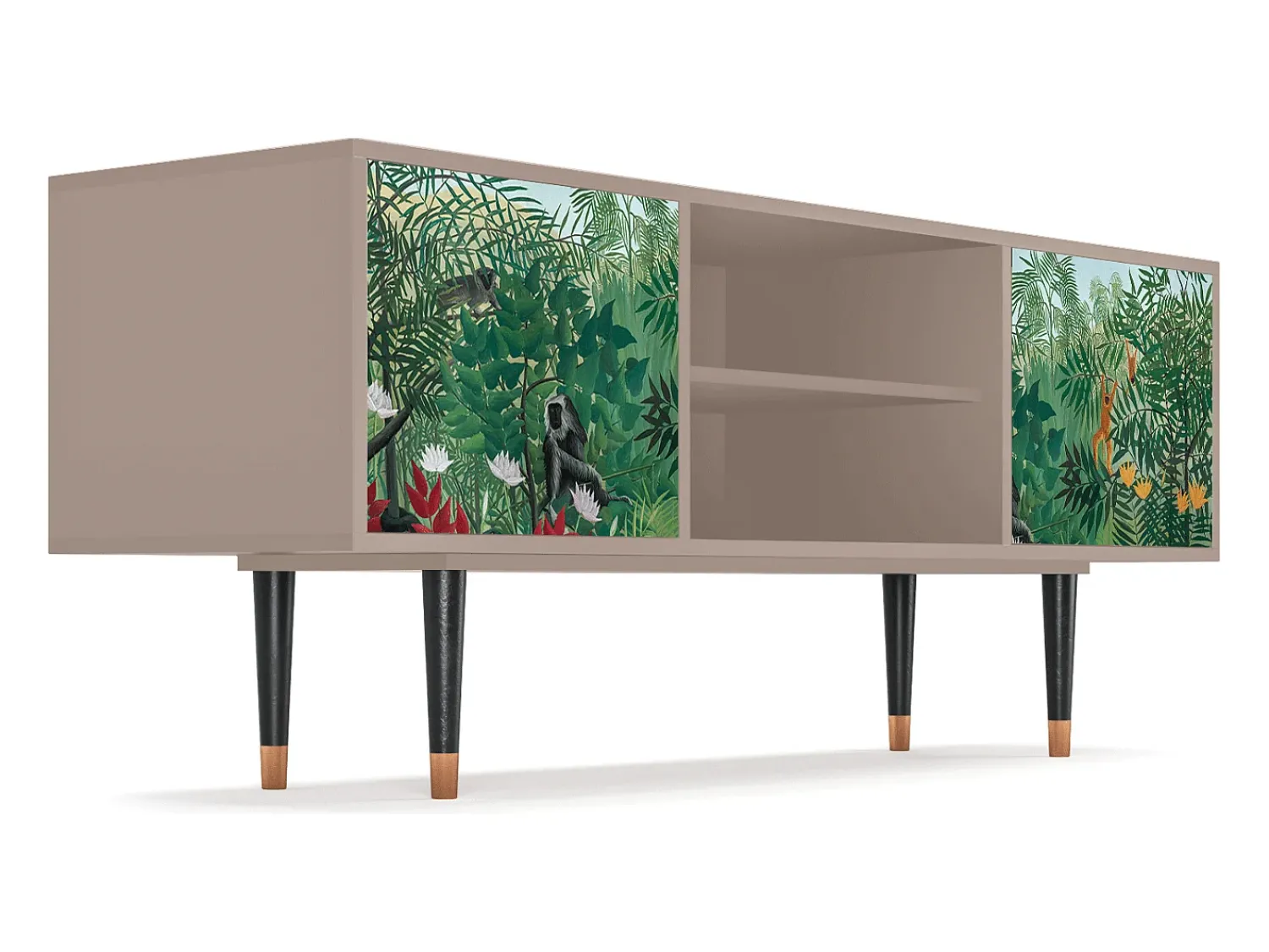 Móvel De Tv* Mueble de TV - 170х69х48 cm - T2 - Jungles in Paris, Latte Bege