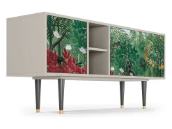 Móvel De Tv* Mueble de TV - 150х69х41 cm - T5 - Jungles in Paris, Areia Bege