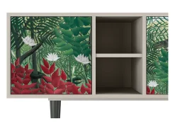 Móvel De Tv* Mueble de TV - 150х69х41 cm - T5 - Jungles in Paris, Areia Bege