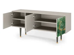 Móvel De Tv* Mueble de TV - 150х69х41 cm - T5 - Jungles in Paris, Areia Bege
