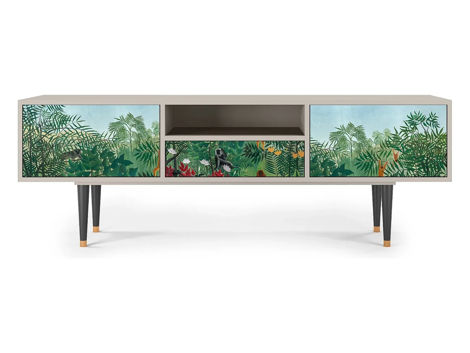 Mueble de TV - 170х59х41 cm - T6 - Jungles in Paris, Areia^ Móvel De Tv