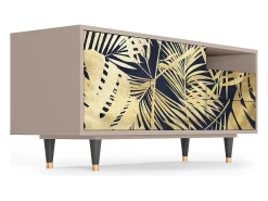 Móvel De Tv| Mueble de TV - 125х56х41 cm - T7 - Jungle Vibes, Latte Bege