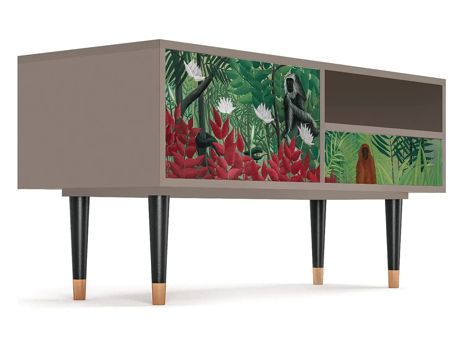 Discount Mueble de TV - 115х59х48 cm - T3 - Jungles in Paris, Latte Bege