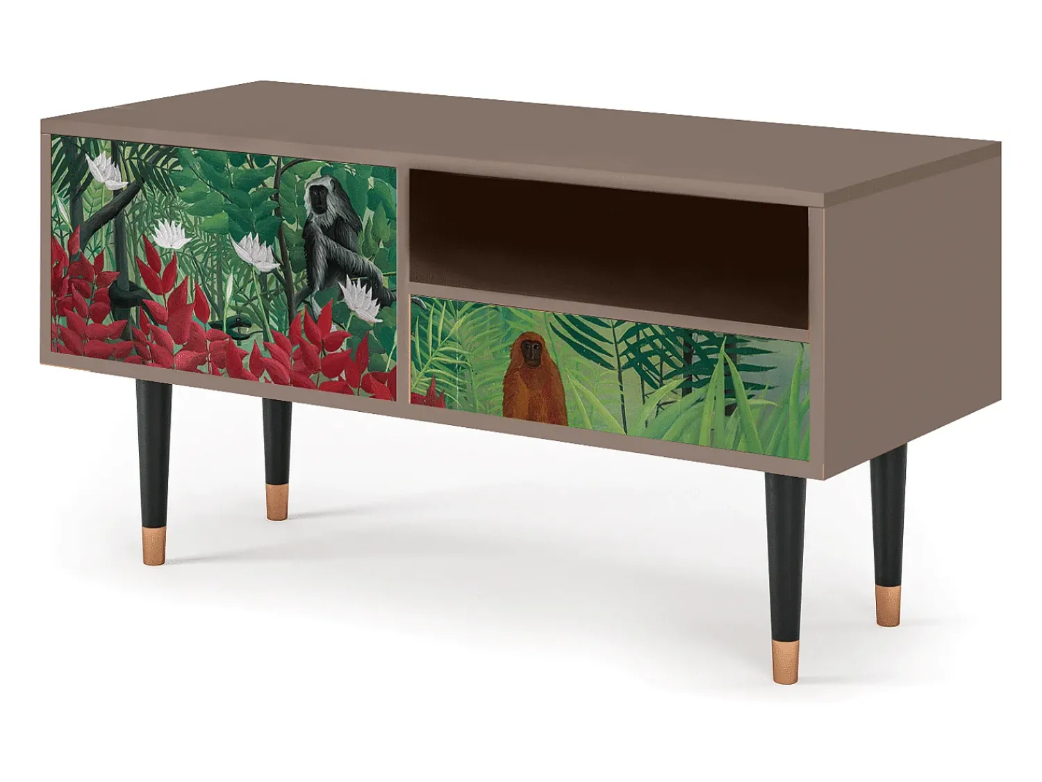 Discount Mueble de TV - 115х59х48 cm - T3 - Jungles in Paris, Latte Bege