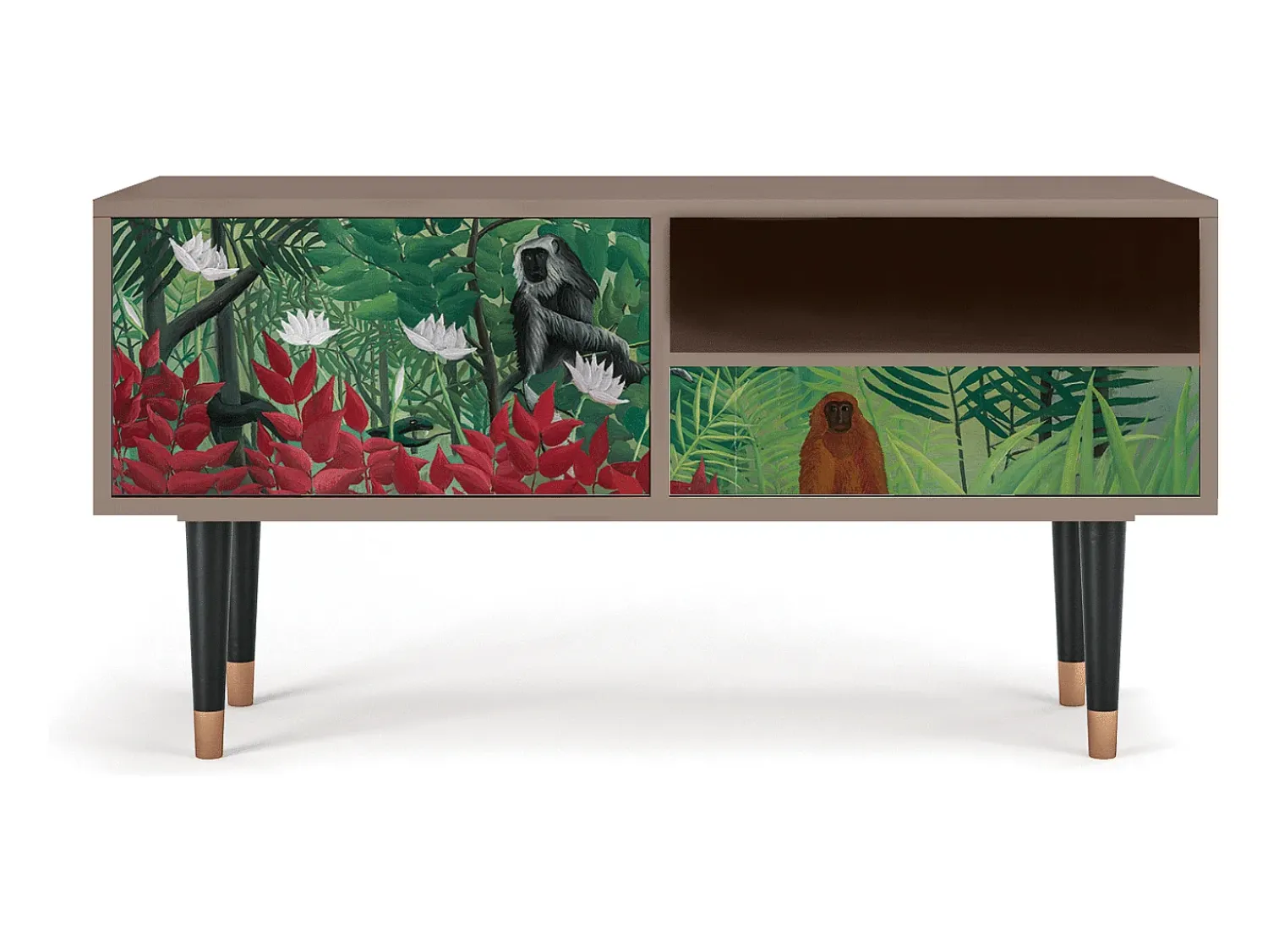 Discount Mueble de TV - 115х59х48 cm - T3 - Jungles in Paris, Latte Bege