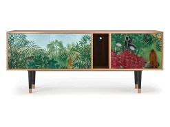 Móvel De Tv* Mueble de TV - 170х69х48 cm - T1 - Jungles in Paris, Nogueira Castanho