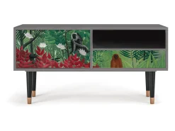Móvel De Tv| Mueble de TV - 115х59х48 cm - T3 - Jungles in Paris, Areia Bege