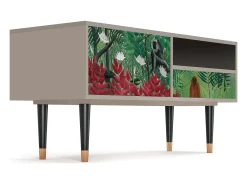 Móvel De Tv| Mueble de TV - 115х59х48 cm - T3 - Jungles in Paris, Areia Bege
