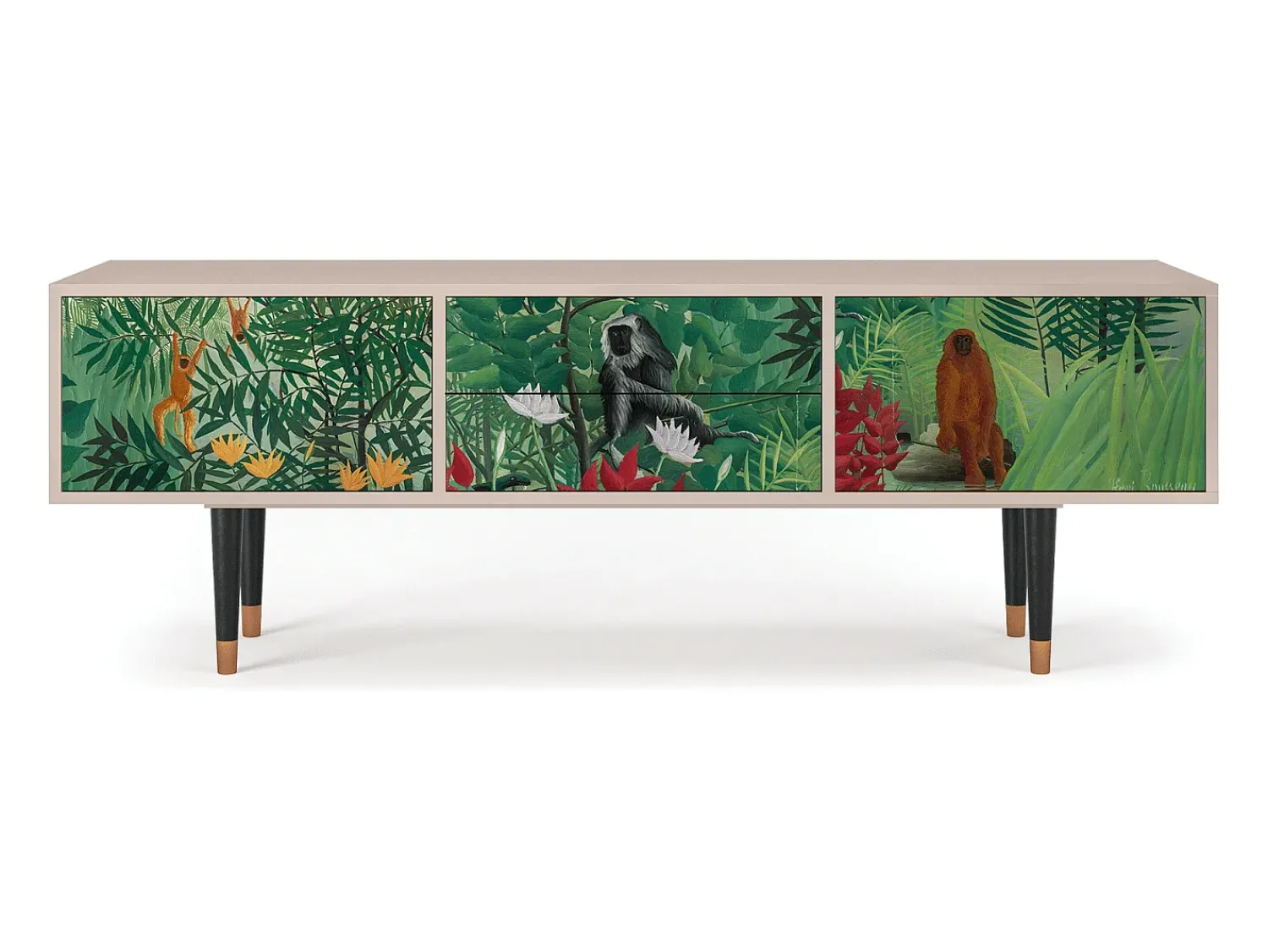 Móvel De Tv* Mueble de TV - 170х59х48 cm - T4 - Jungles in Paris, Latte Bege