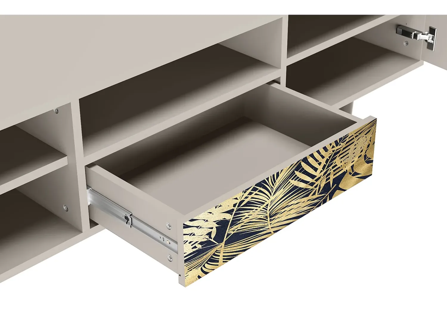 Móvel De Tv| Mueble de TV - 170х59х41 cm - T6 - Jungle Vibes, Areia Bege