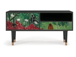 Mueble de TV - 115х59х48 cm - T3 - Jungles in Paris, Antracite^ Móvel De Tv