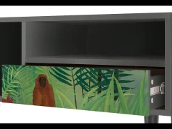 Mueble de TV - 115х59х48 cm - T3 - Jungles in Paris, Antracite^ Móvel De Tv