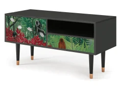 Mueble de TV - 115х59х48 cm - T3 - Jungles in Paris, Antracite^ Móvel De Tv