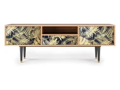 Móvel De Tv| Mueble de TV - 170х59х41 cm - T6 - Jungle Vibes, Nogueira Castanho