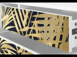 Mueble de TV - 170х59х48 cm - T4 - Jungle Vibes, Branco^ Móvel De Tv