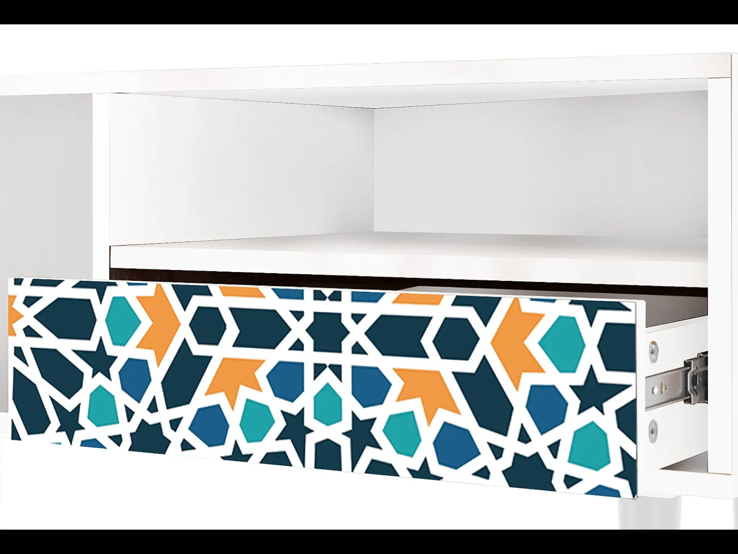 Mueble de TV - 115х59х48 cm - T3 - Kaleidoscope, Branco^ Móvel De Tv