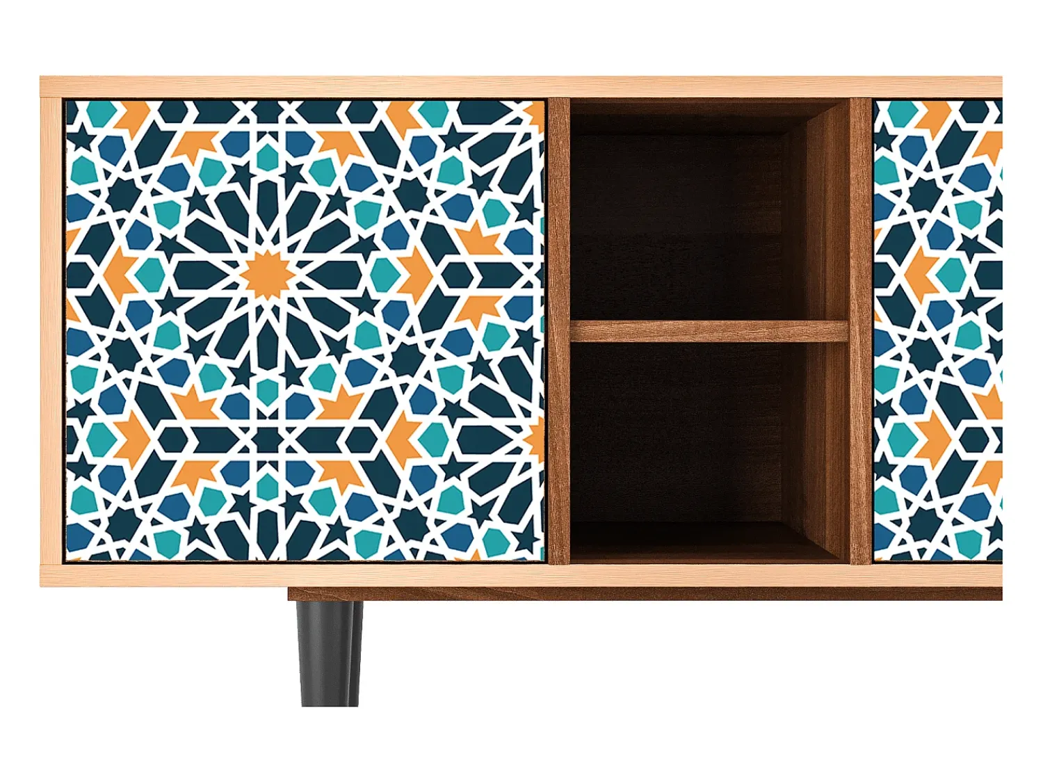 Mueble de TV - 150х69х41 cm - T5 - Kaleidoscope, Nogueira^ Móvel De Tv