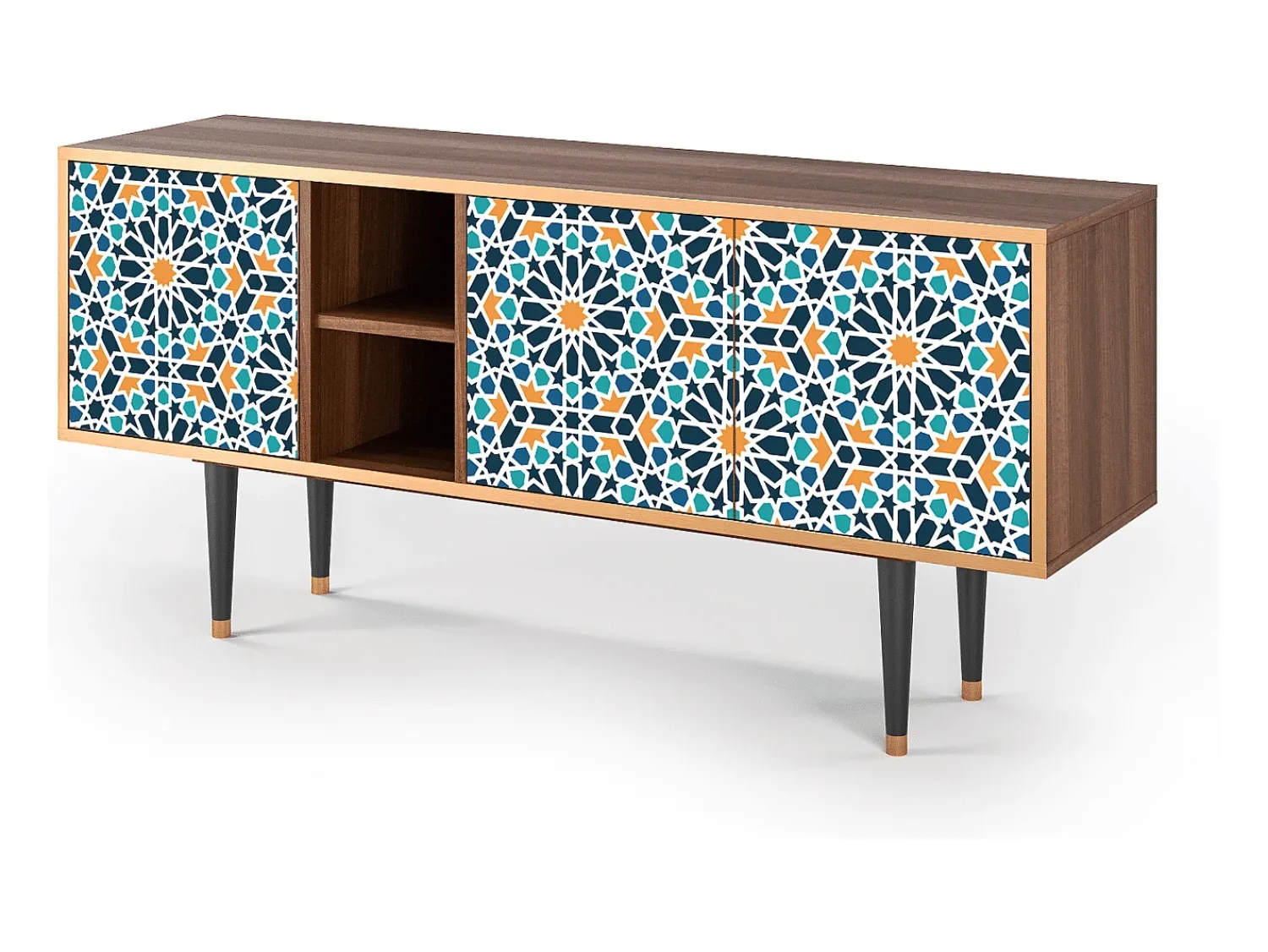 Mueble de TV - 150х69х41 cm - T5 - Kaleidoscope, Nogueira^ Móvel De Tv