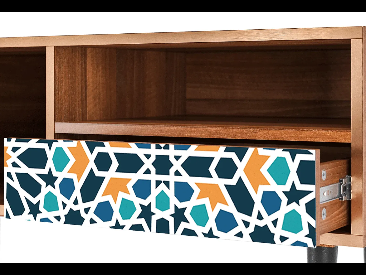 Mueble de TV - 115х59х48 cm - T3 - Kaleidoscope, Nogueira^ Móvel De Tv