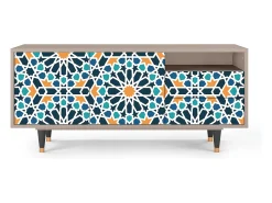 Móvel De Tv* Mueble de TV - 125х56х41 cm - T7 - Kaleidoscope, Latte Bege